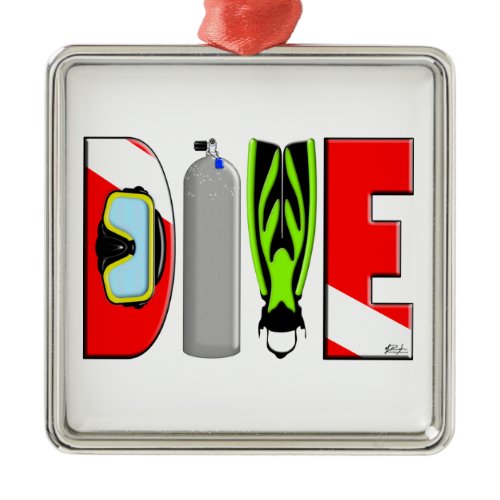 DIVE Premium Square Ornament