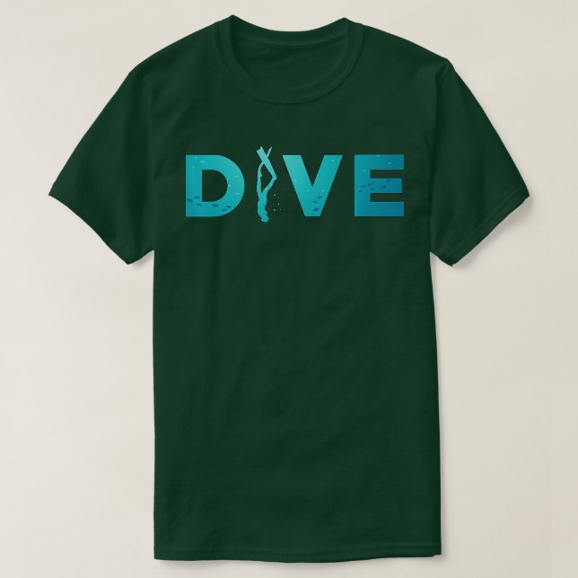 Dive Quote Freedive Spearfishing Apnea Apnoe Fans  T-Shirt (Design Front)