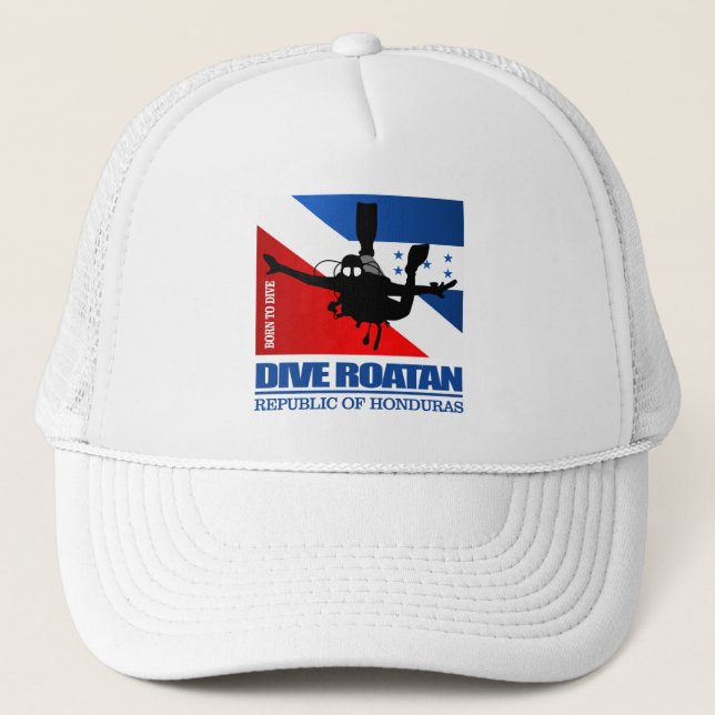 Dive Roatan DF2 Trucker Hat (Front)