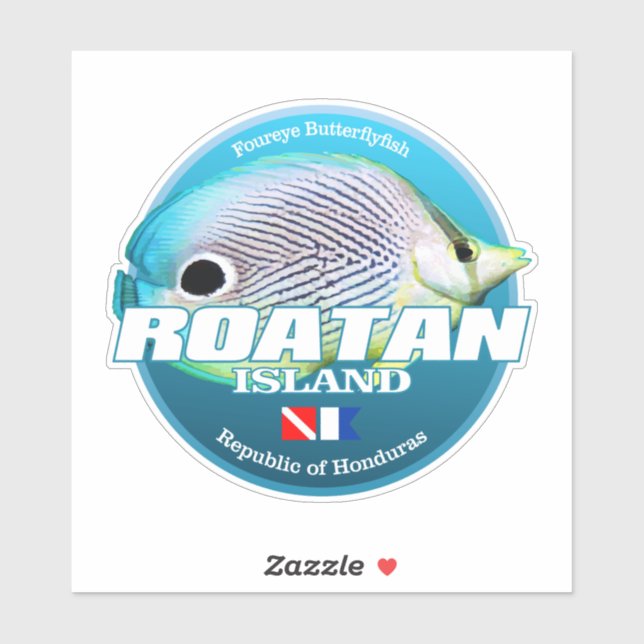Dive Roatan Island (DD2) Sticker (Sheet)