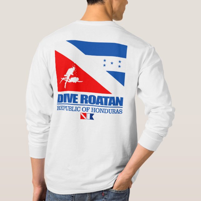 Dive Roatan (sq) T-Shirt (Back)