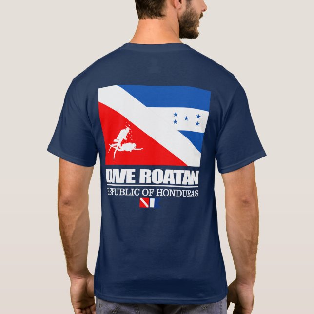 Dive Roatan (sq) T-Shirt (Back)