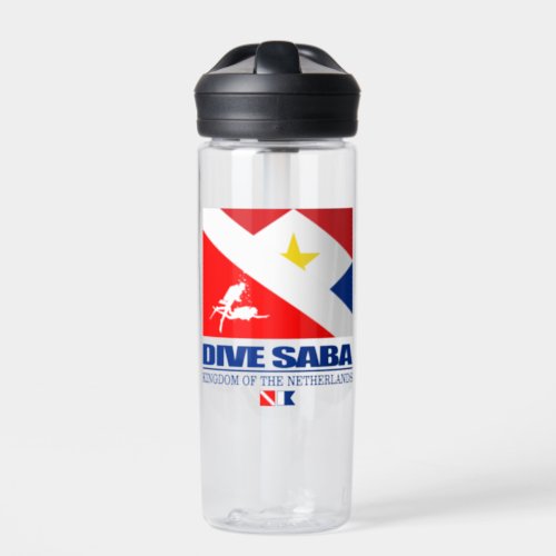 Dive Saba sq  Water Bottle