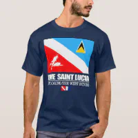 St Lucia Shirt St Lucia Flag Shirt for Women Lucian Shirt St