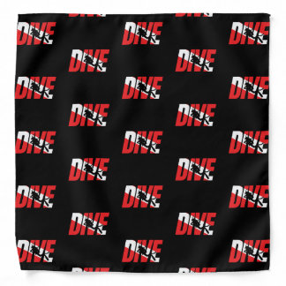 Dive, Scuba Diver Gift Diver Down Flag Diving Bandana