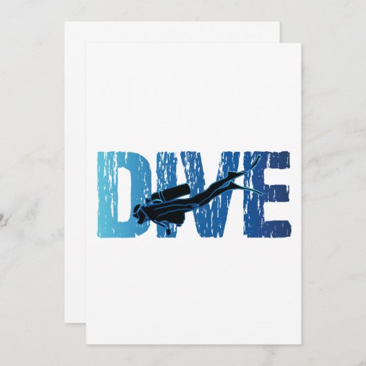 Dive Scuba Diver Horizontal (Front/Back)