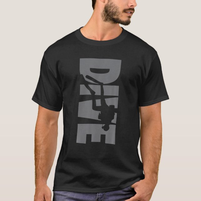 Dive Scuba Diver Ocean Diving Freediving Diving Fl T-Shirt (Front)