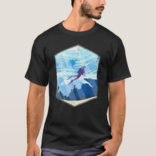 Dive Scuba Diver Ocean Underwater Swimming Diving T_Shirt