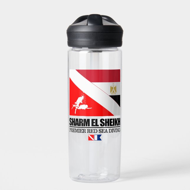 Dive Sharm el Sheikh (sq)  Water Bottle (Front)