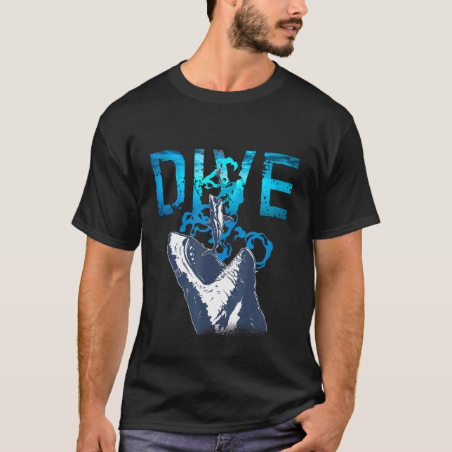 Dive Snorkeling Marine Biologist Diver T-Shirt (Front)