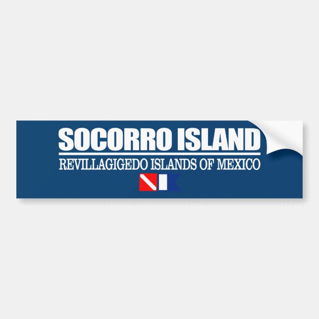 Dive Socorro Island (sq) Bumper Sticker (Front)