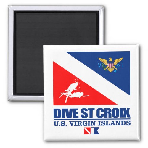 Dive St Croix sq Magnet