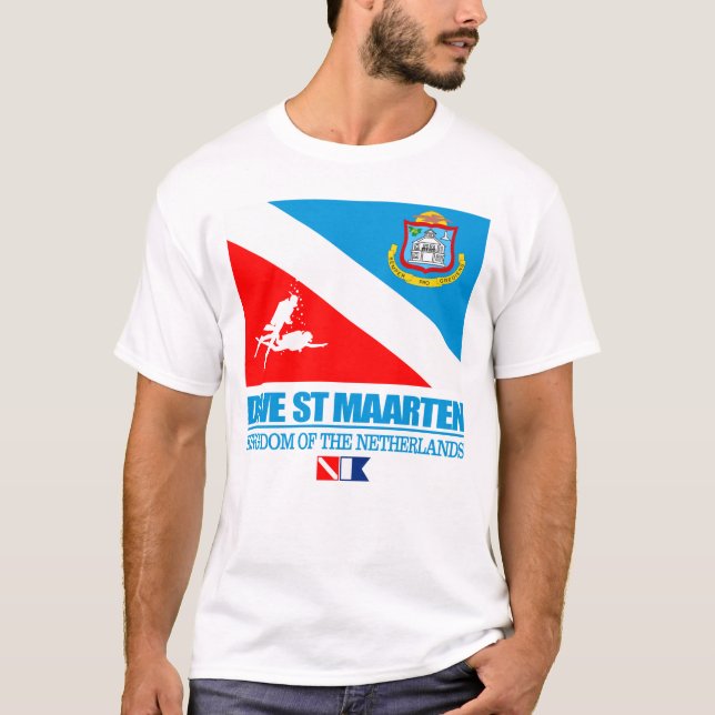 Dive St Maarten (sq) T-Shirt (Front)