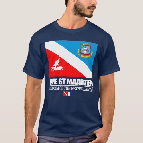 Dive St Maarten sq T_Shirt