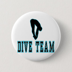 Dive Team T-shirts and Gifts. Pinback Button