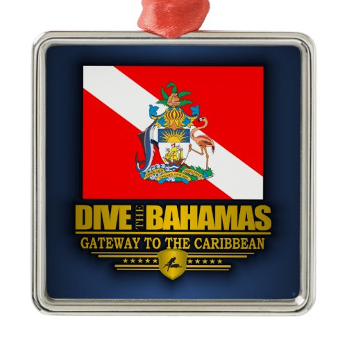 Dive the Bahamas 2 Metal Ornament