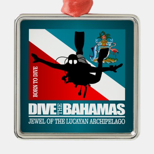 Dive The Bahamas DF2 Metal Ornament