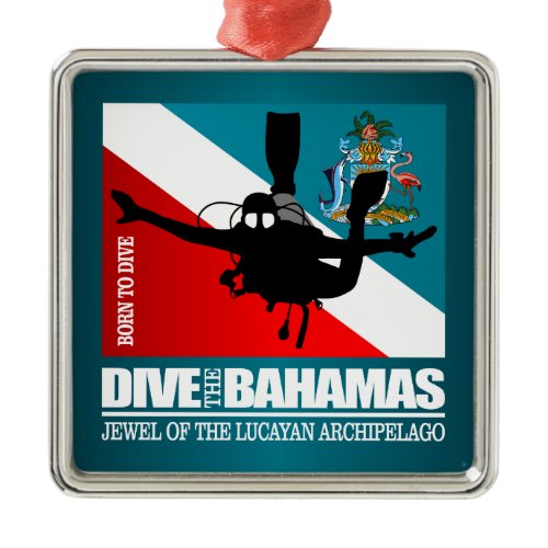 Dive The Bahamas DF2 Metal Ornament