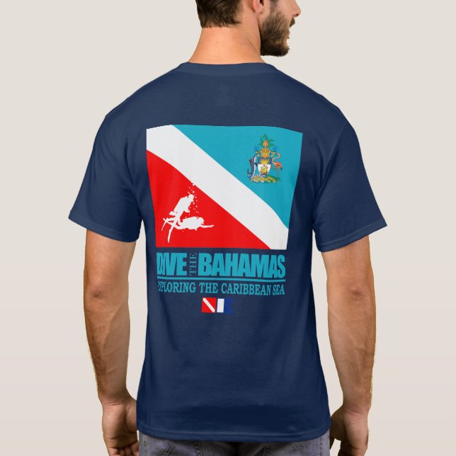 Dive The Bahamas (sq) T-Shirt (Back)