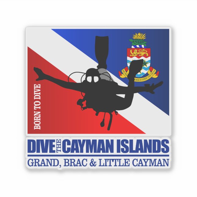 Dive The Cayman Islands DF2 Sticker (Front)