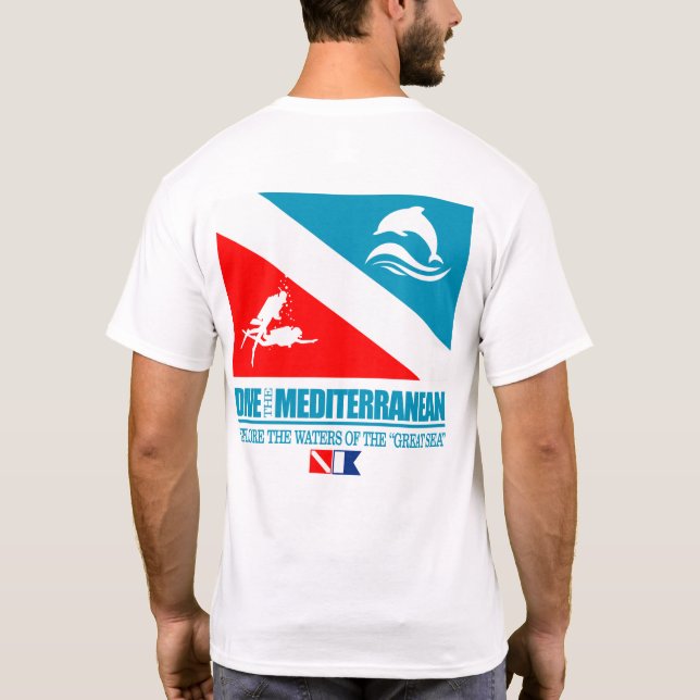 Dive the Mediterranean (sq) T-Shirt (Back)