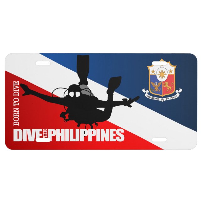 Dive The Philippines DF2 License Plate (Front)