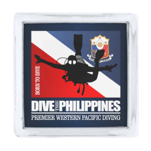 Dive The Philippines DF2 Silver Finish Lapel Pin