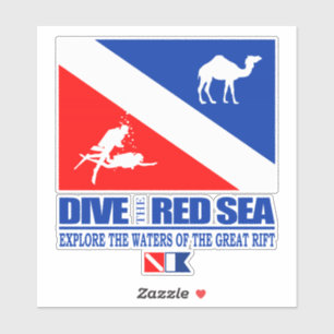 Dive the Red Sea (sq) Sticker