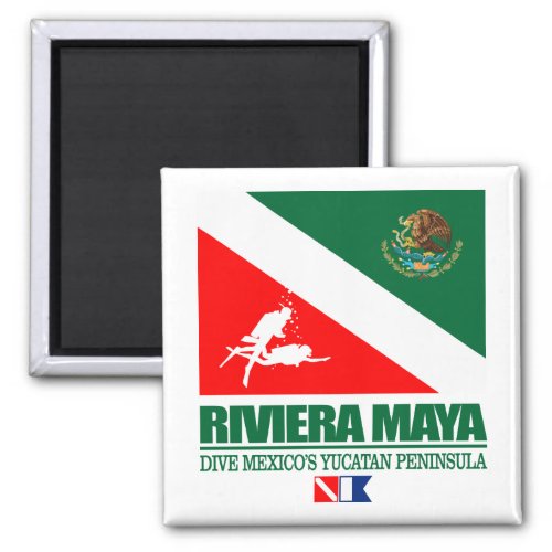 Dive the Riviera Maya sq Magnet