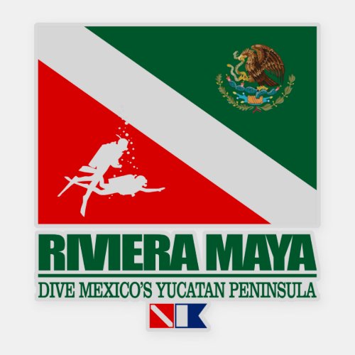Dive the Riviera Maya sq Sticker