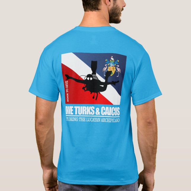 Dive Turks & Caicos DF2 T-Shirt (Back)