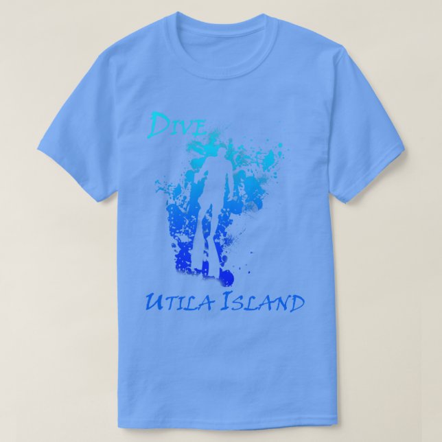 Dive Utila Bay Islands Honduras Vacation Diving Lo T-Shirt (Design Front)