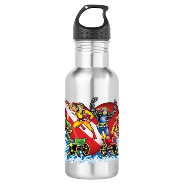 Diveheart Superhero Water Bottle (Front)