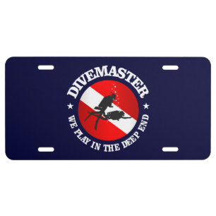 Divemaster (Deep End) License Plate