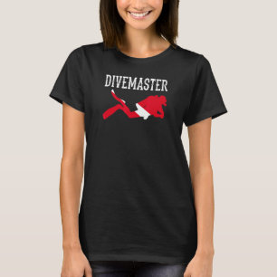 Divemaster Scuba Diving Instructor Dive Flag Style T-Shirt