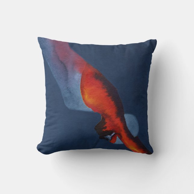 Diver 2 throw pillow (Front)