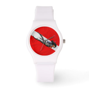 Diver And Wrinkled Dive Flag Watch