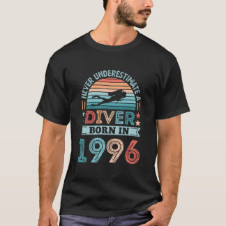 Diver Born In 1996 Diving Dive T-Shirt