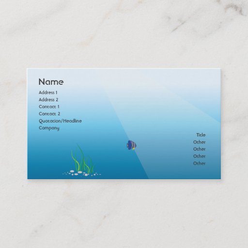 Customizable Diver - Business Business Cards