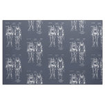 Diver Down! Blueprint Fabric