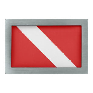 Diver Down Flag Belt Buckle