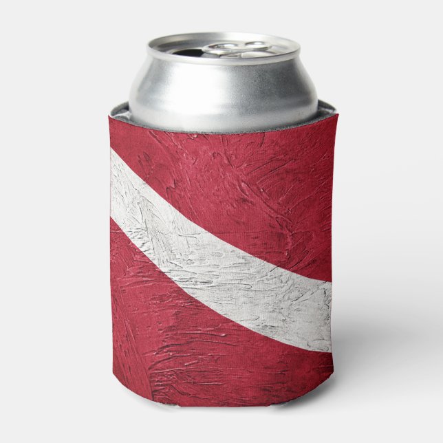Diver Down flag Can Cooler (Can Front)