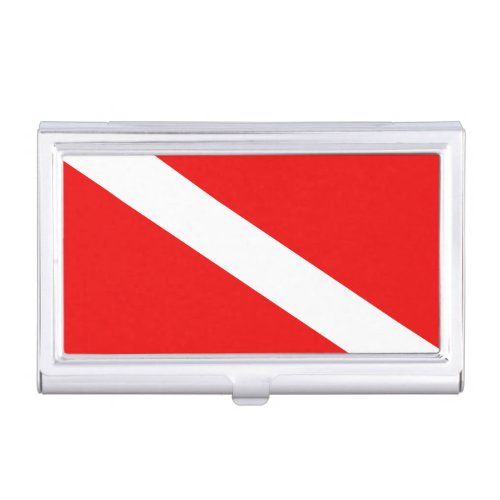 Diver Down Flag Case For Business Cards