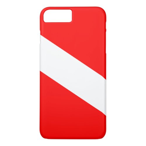 Diver Down Flag iPhone 8 Plus7 Plus Case