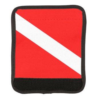 Diver Down Flag Luggage Handle Wrap by BailOutIsland at Zazzle