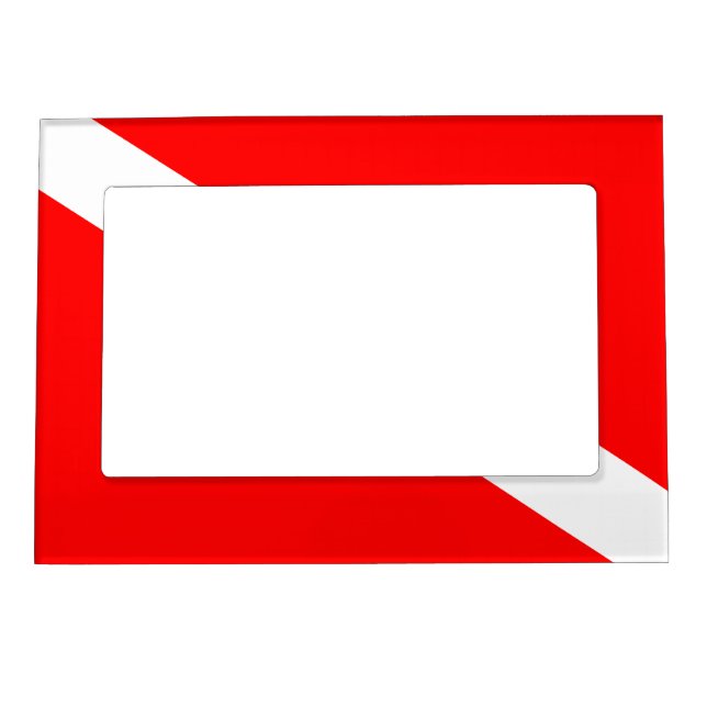 Diver Down Flag Magnetic Photo Frame (Front)