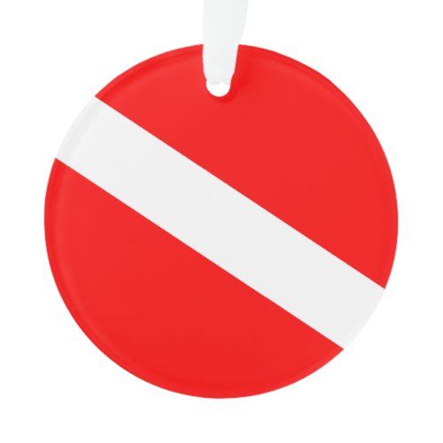 Diver Down Flag Ornament