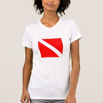 Diver Down Flag T-shirt by abbeyz71 at Zazzle