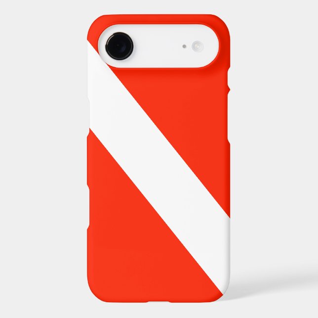 Diver Down Scuba Dive Flag Case-Mate iPhone Case (Back)
