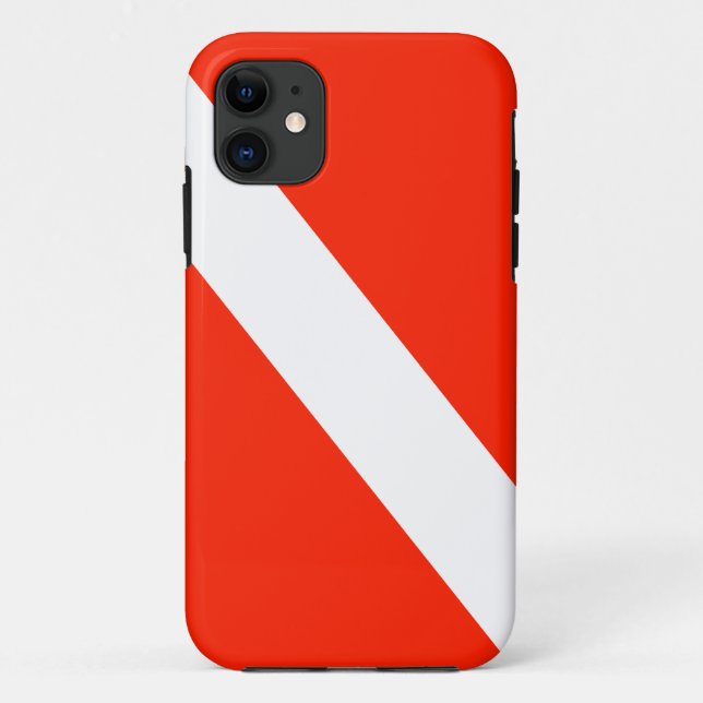 Diver Down Scuba Dive Flag Case-Mate iPhone Case (Back)
